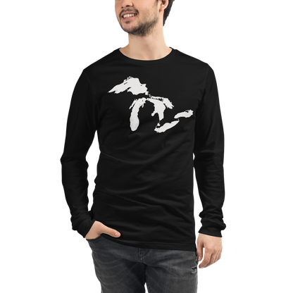 Great Lakes T-Shirt | Unisex Long Sleeve - White