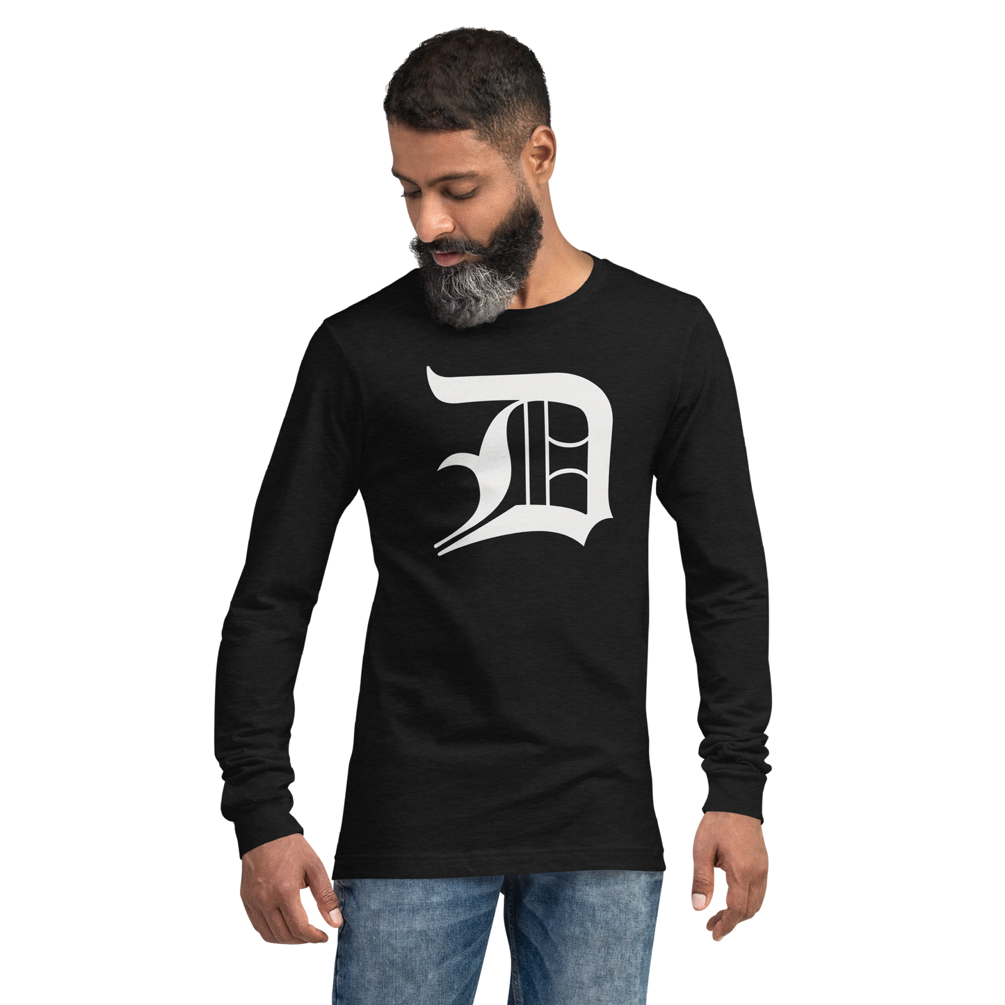 Detroit 'Old English D' T-Shirt | Unisex Long Sleeve