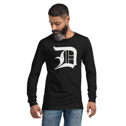 Detroit 'Old English D' T-Shirt | Unisex Long Sleeve