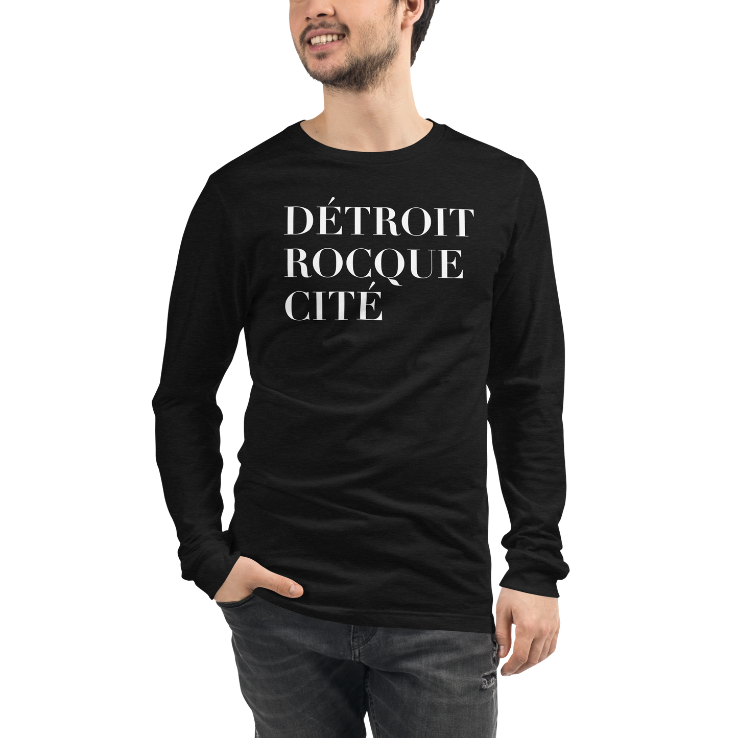 'Détroit Rocque Cité' T-Shirt | Unisex Long Sleeve