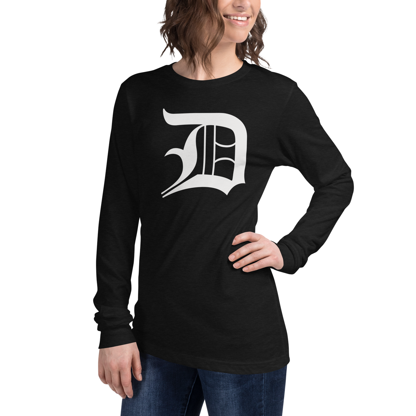 Detroit 'Old English D' T-Shirt | Unisex Long Sleeve