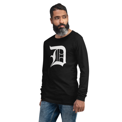 Detroit 'Old English D' T-Shirt | Unisex Long Sleeve