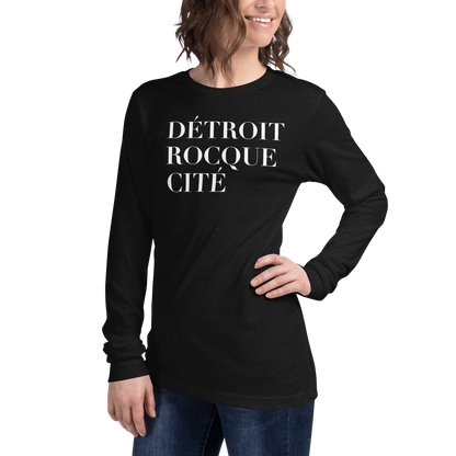 'Détroit Rocque Cité' T-Shirt | Unisex Long Sleeve