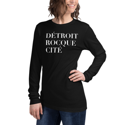 'Détroit Rocque Cité' T-Shirt | Unisex Long Sleeve