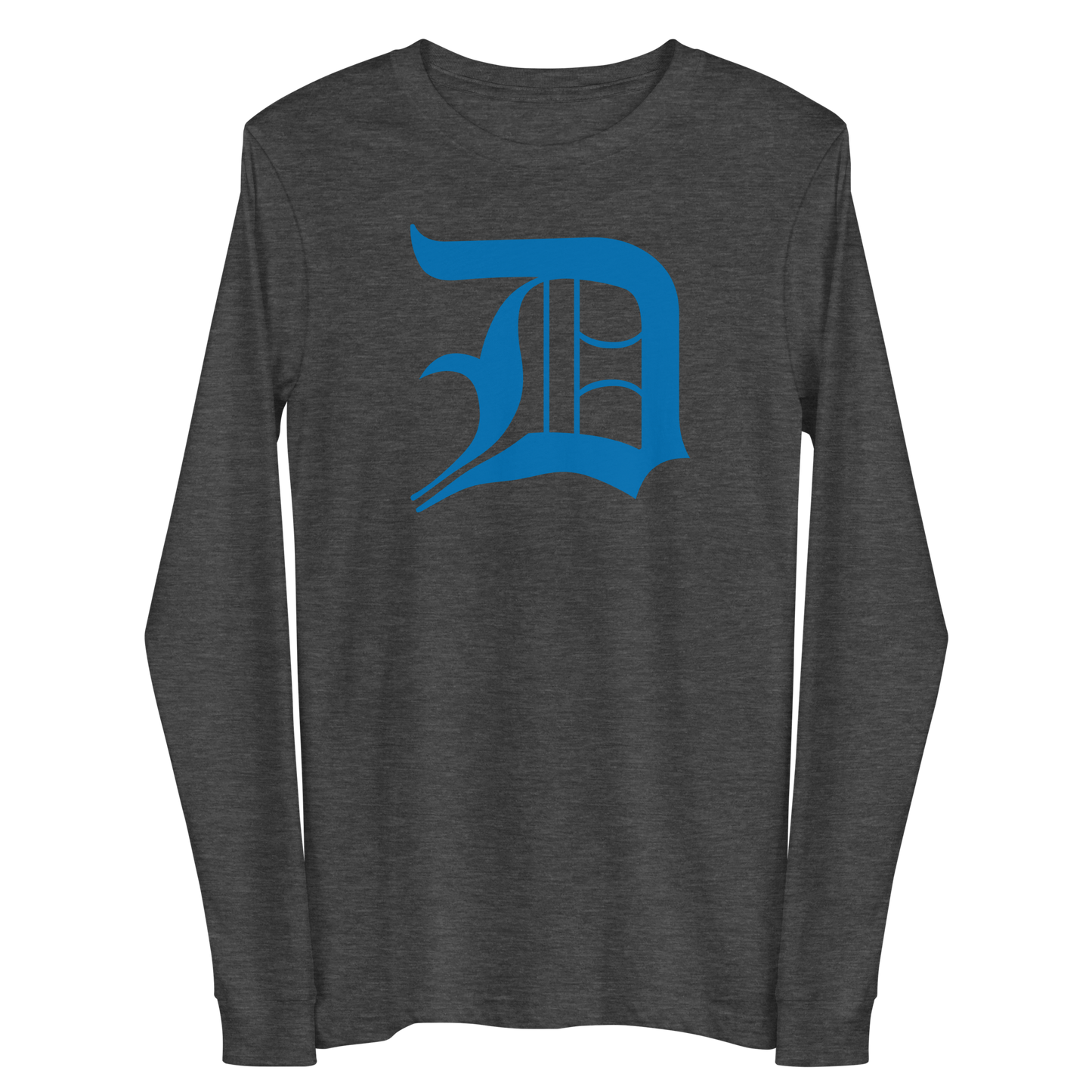 Detroit 'Old English D' T-Shirt (Azure) | Unisex Long Sleeve