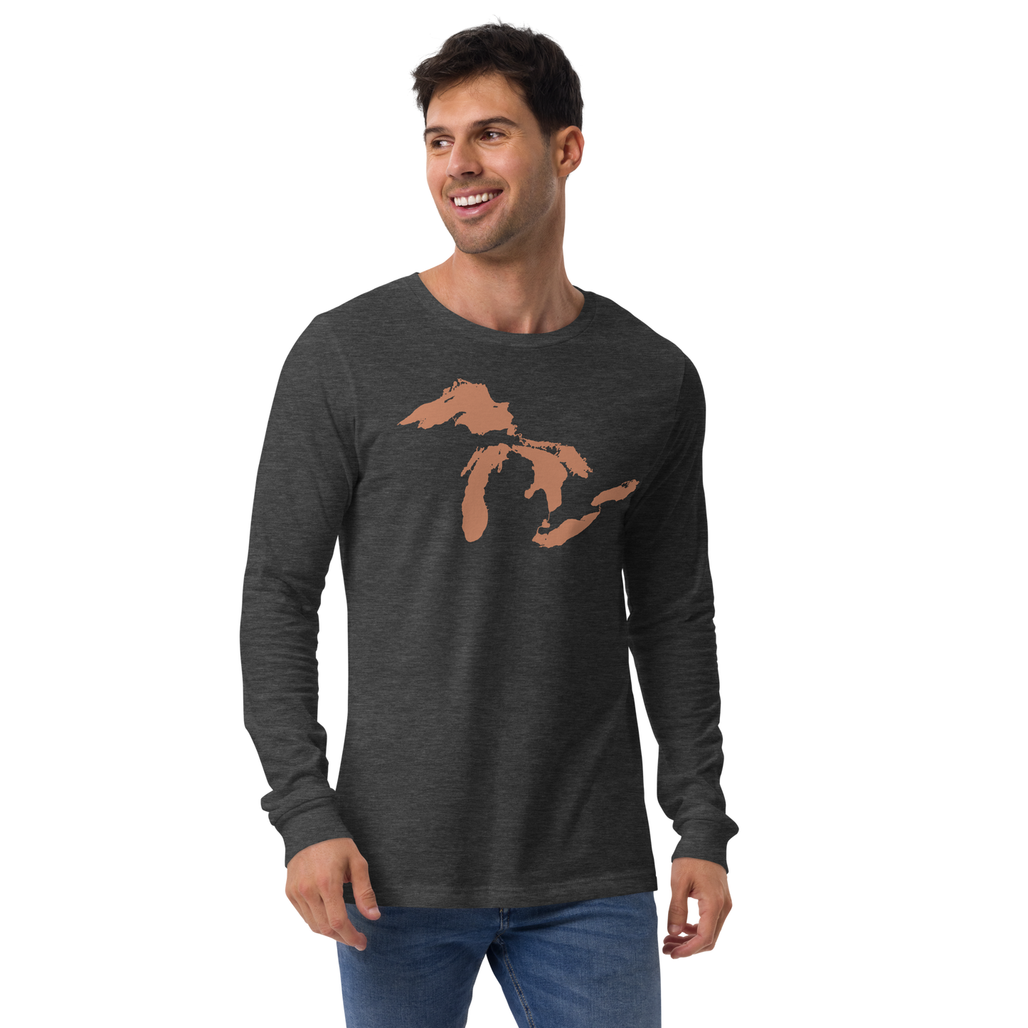 Great Lakes T-Shirt | Unisex Long Sleeve - Copper