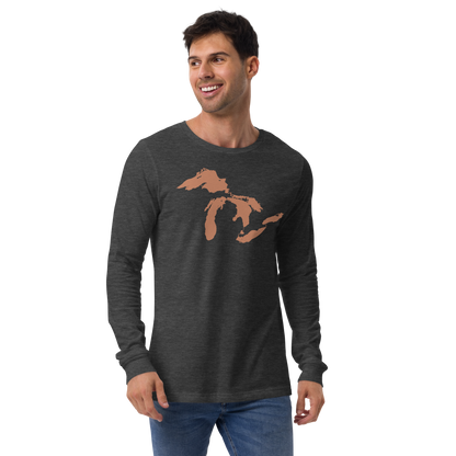 Great Lakes T-Shirt | Unisex Long Sleeve - Copper