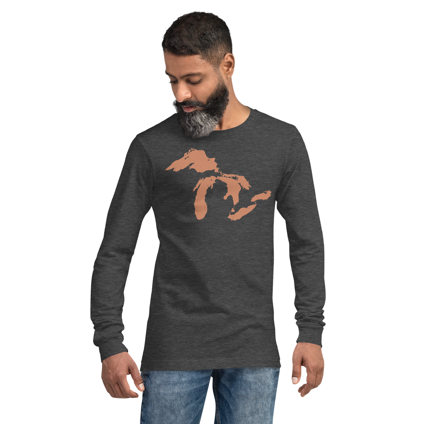 Great Lakes T-Shirt | Unisex Long Sleeve - Copper