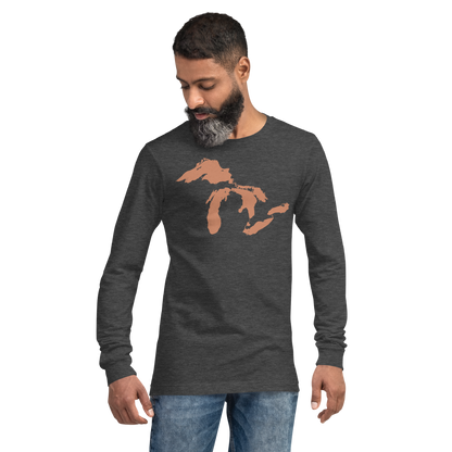 Great Lakes T-Shirt | Unisex Long Sleeve - Copper