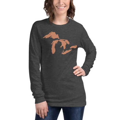 Great Lakes T-Shirt | Unisex Long Sleeve - Copper