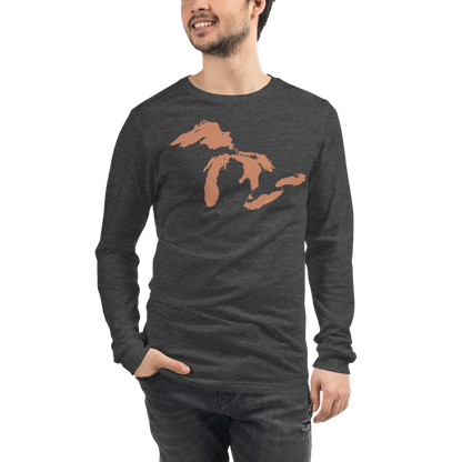 Great Lakes T-Shirt | Unisex Long Sleeve - Copper