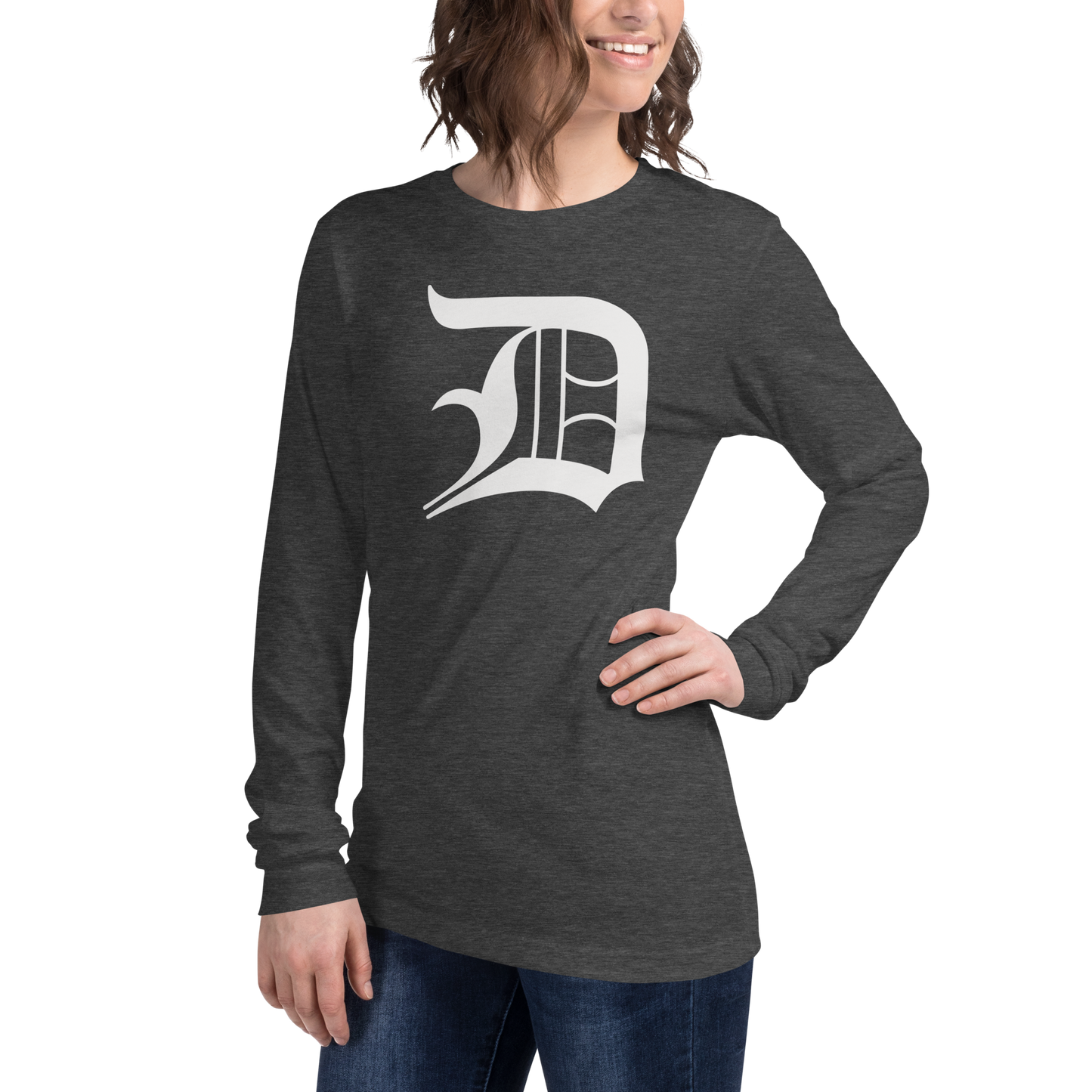 Detroit 'Old English D' T-Shirt | Unisex Long Sleeve