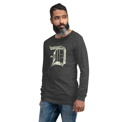 Detroit 'Old English D' T-Shirt (Benjamins Edition) | Unisex Long Sleeve