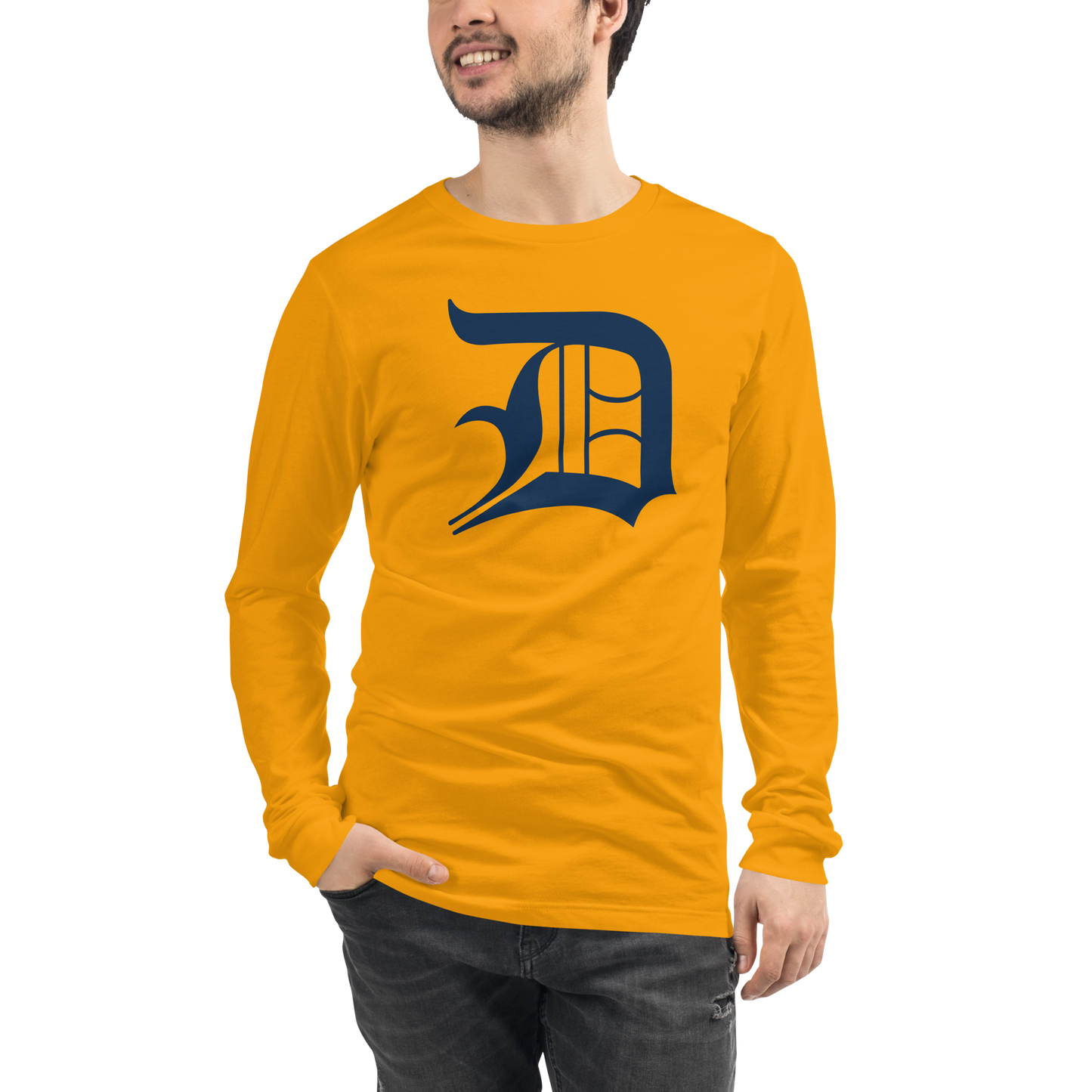 Detroit 'Old English D' T-Shirt | Unisex Long Sleeve