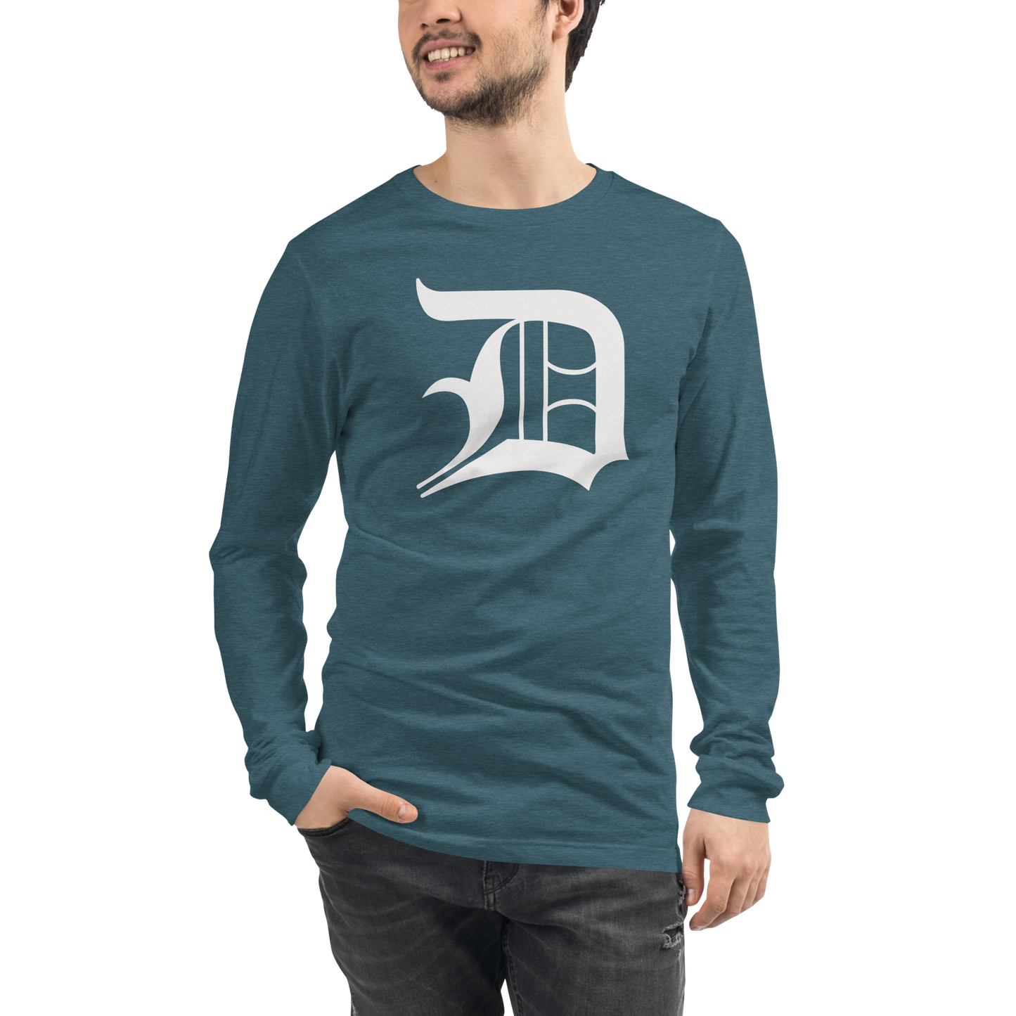 Detroit 'Old English D' T-Shirt | Unisex Long Sleeve