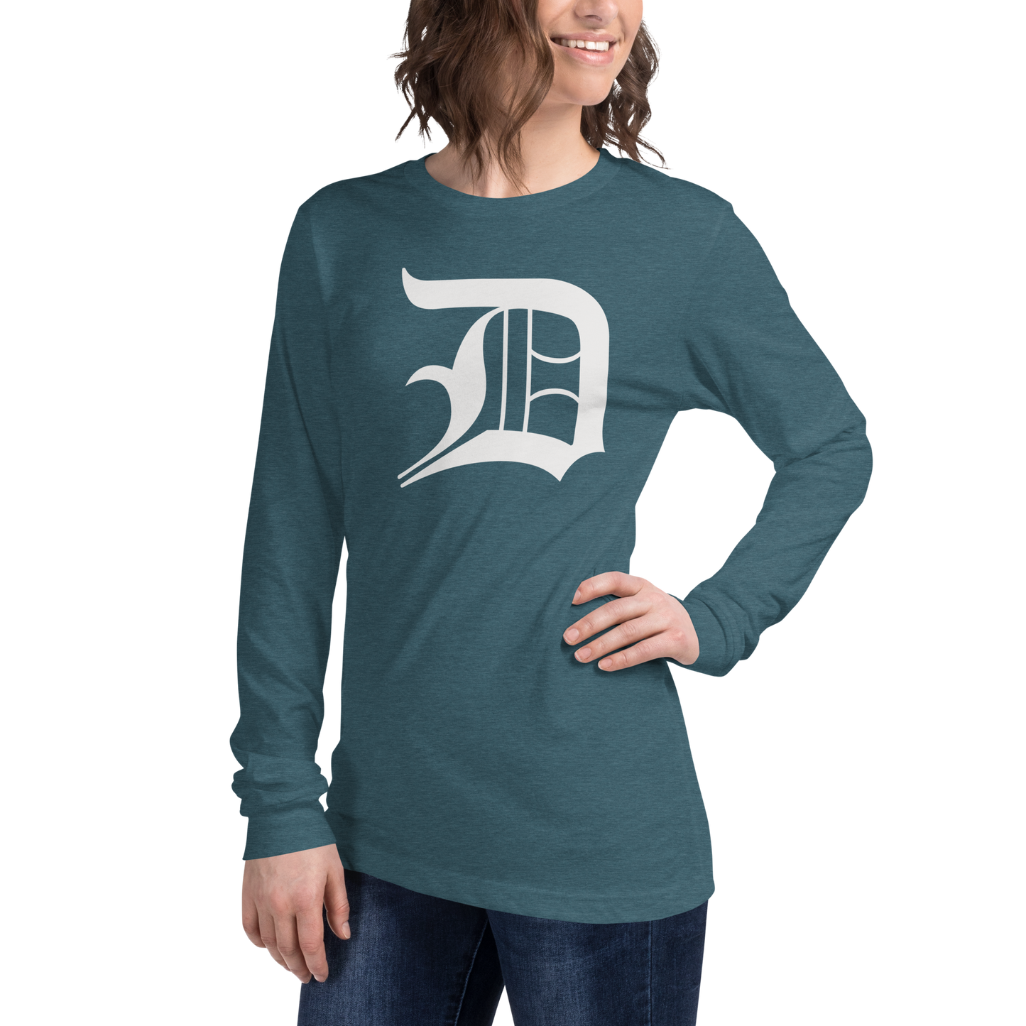 Detroit 'Old English D' T-Shirt | Unisex Long Sleeve