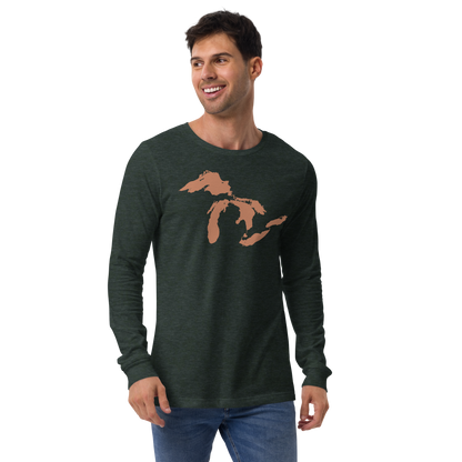 Great Lakes T-Shirt | Unisex Long Sleeve - Copper