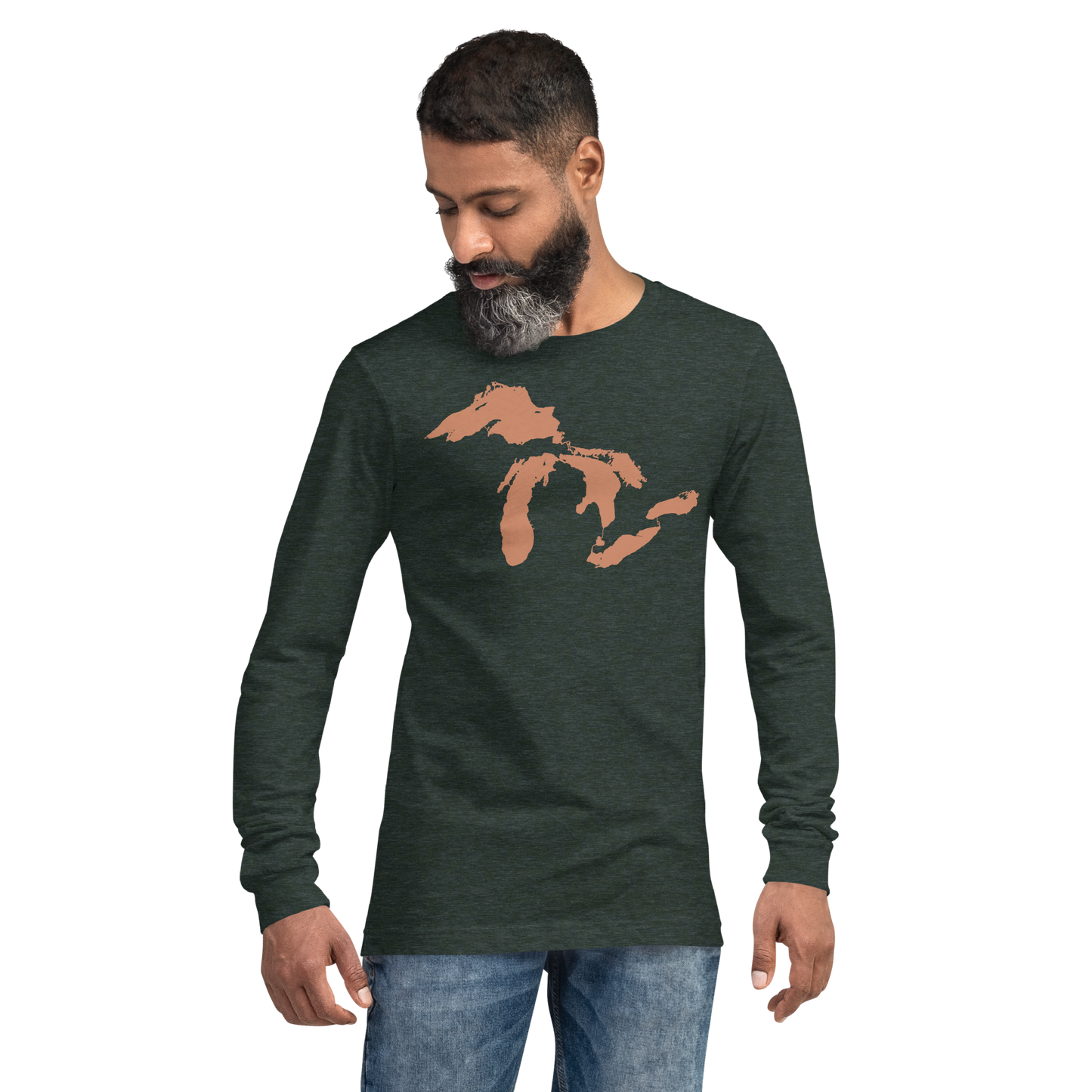 Great Lakes T-Shirt | Unisex Long Sleeve - Copper