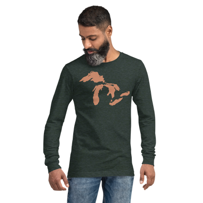 Great Lakes T-Shirt | Unisex Long Sleeve - Copper