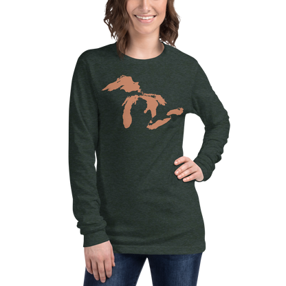 Great Lakes T-Shirt | Unisex Long Sleeve - Copper