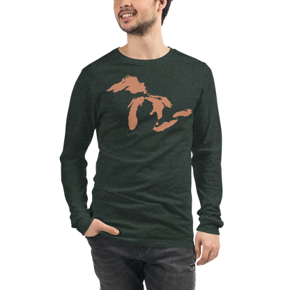 Great Lakes T-Shirt | Unisex Long Sleeve - Copper