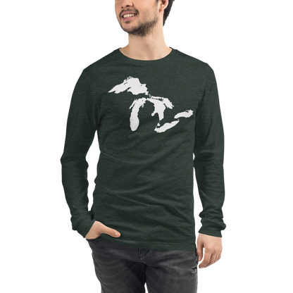 Great Lakes T-Shirt | Unisex Long Sleeve - White