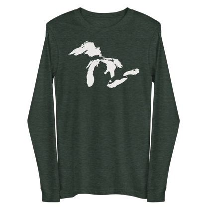 Great Lakes T-Shirt | Unisex Long Sleeve - White