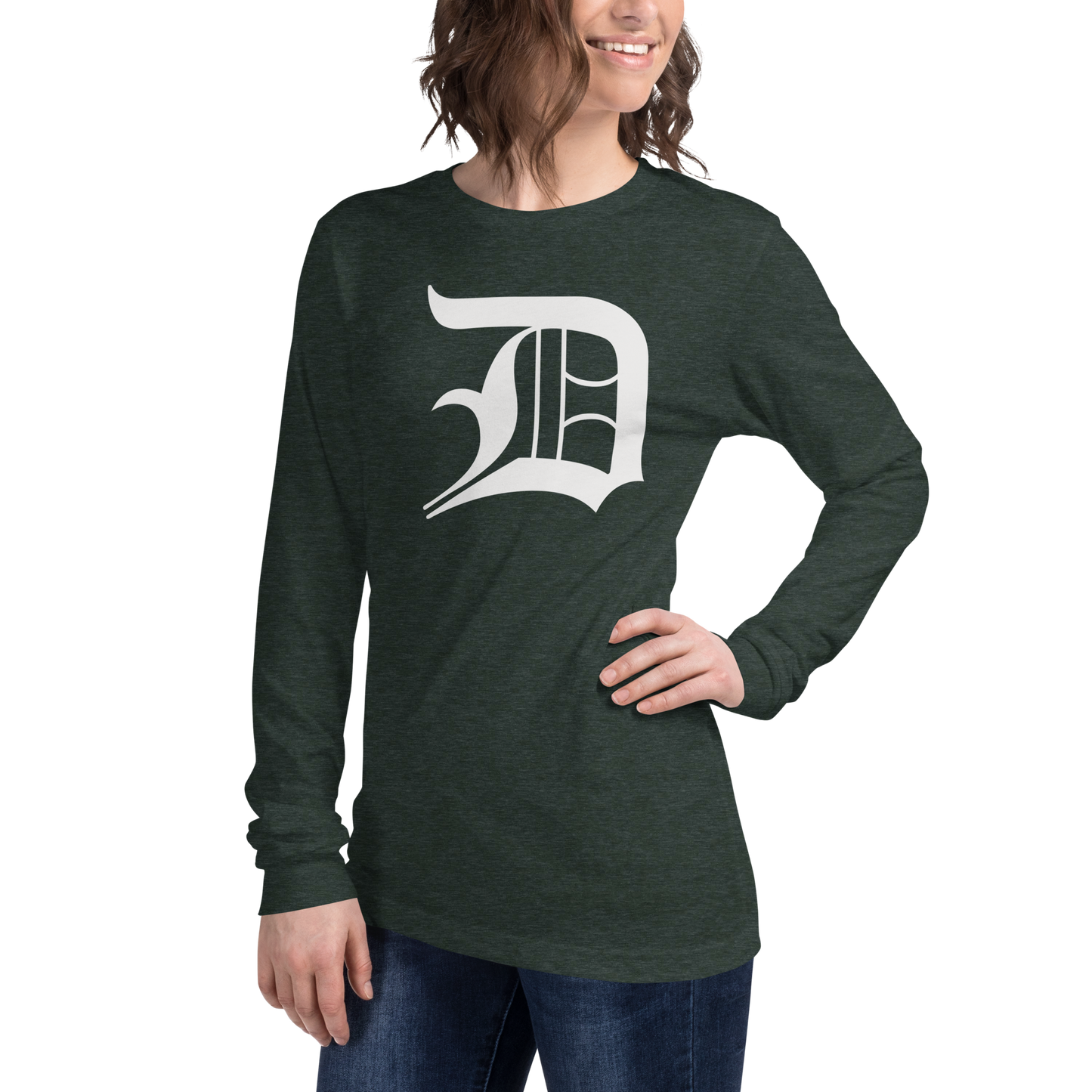 Detroit 'Old English D' T-Shirt | Unisex Long Sleeve