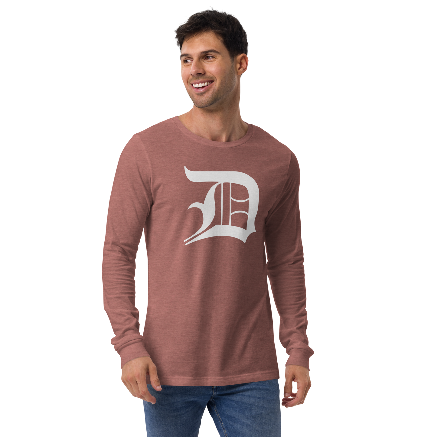 Detroit 'Old English D' T-Shirt | Unisex Long Sleeve