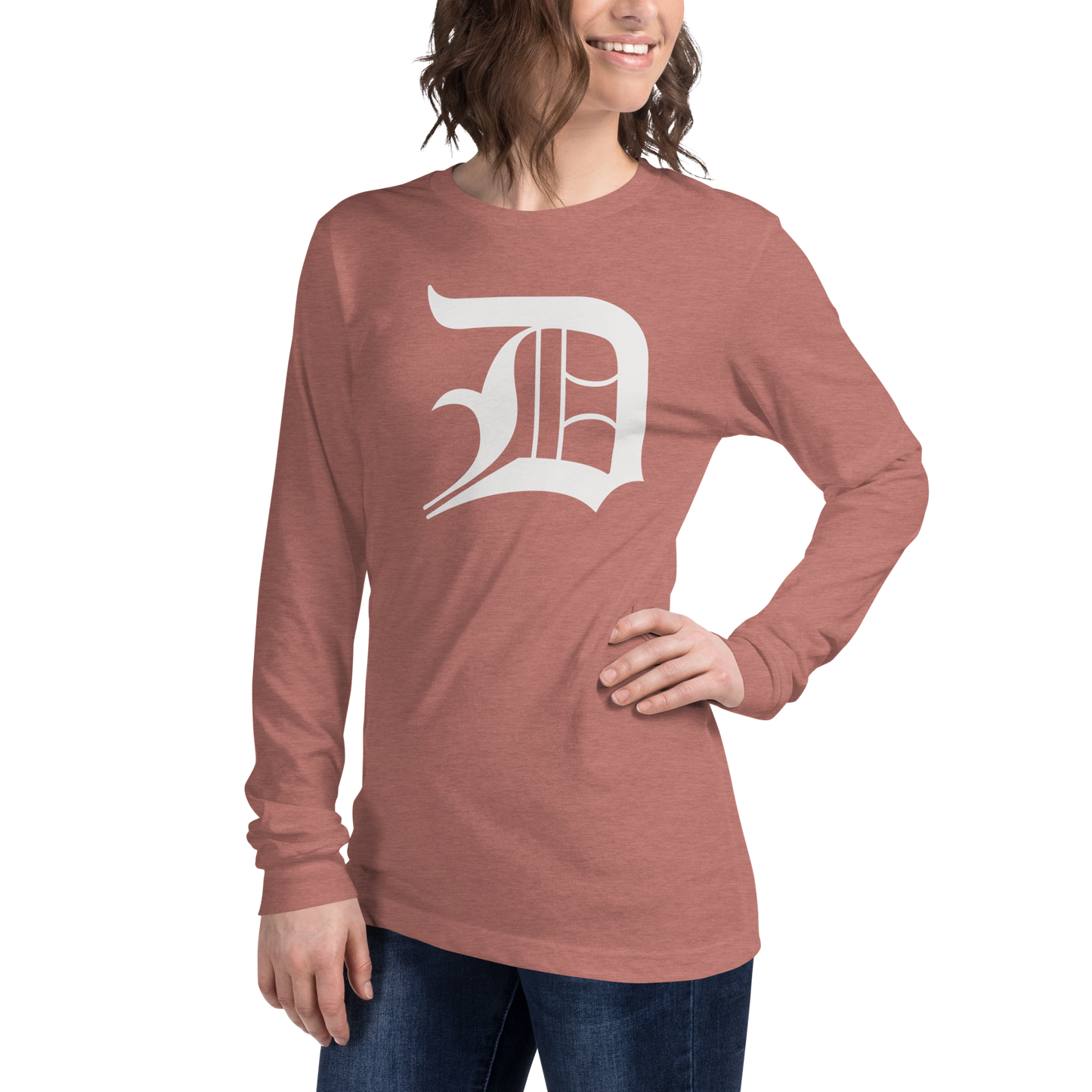 Detroit 'Old English D' T-Shirt | Unisex Long Sleeve