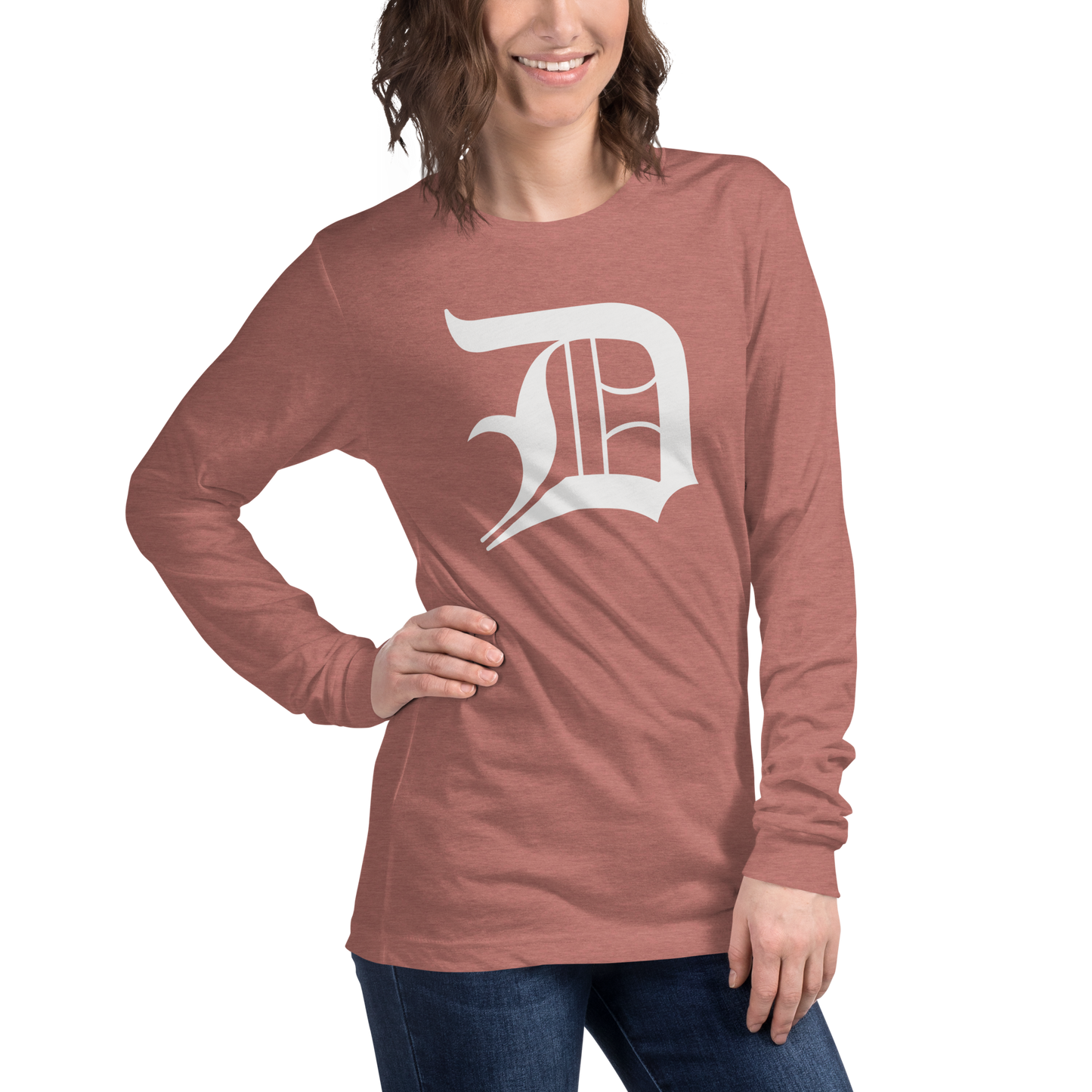 Detroit 'Old English D' T-Shirt | Unisex Long Sleeve