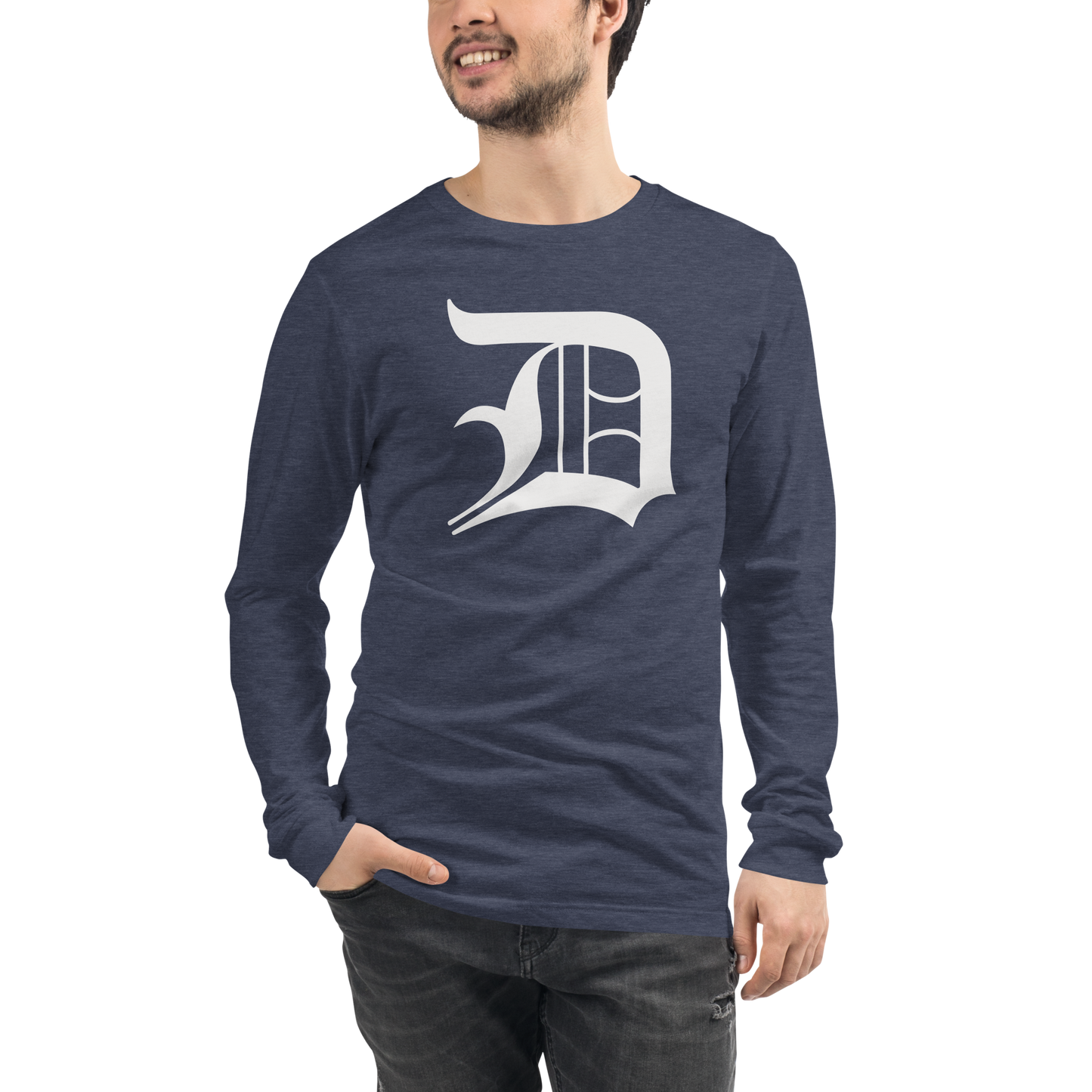 Detroit 'Old English D' T-Shirt | Unisex Long Sleeve