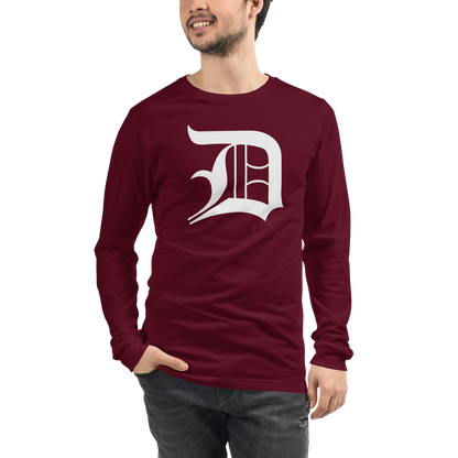 Detroit 'Old English D' T-Shirt | Unisex Long Sleeve