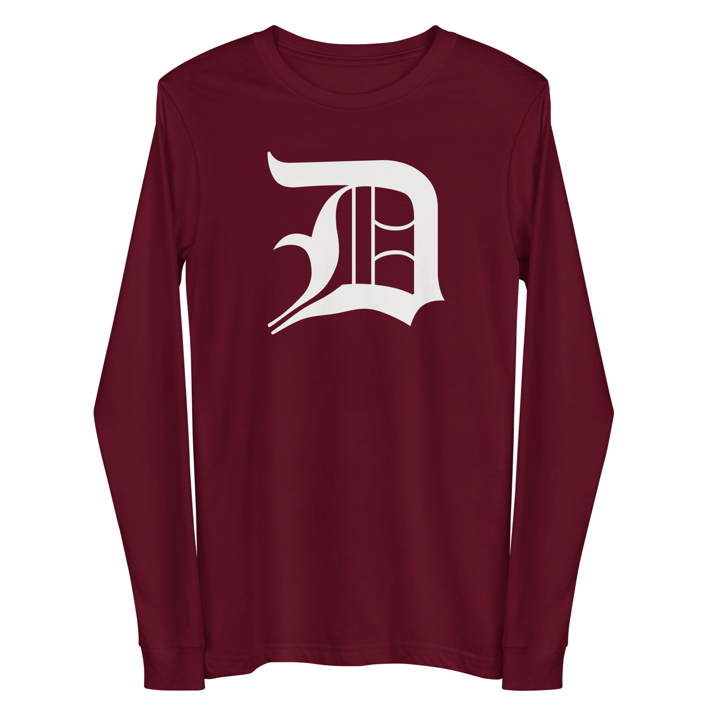 Detroit 'Old English D' T-Shirt | Unisex Long Sleeve