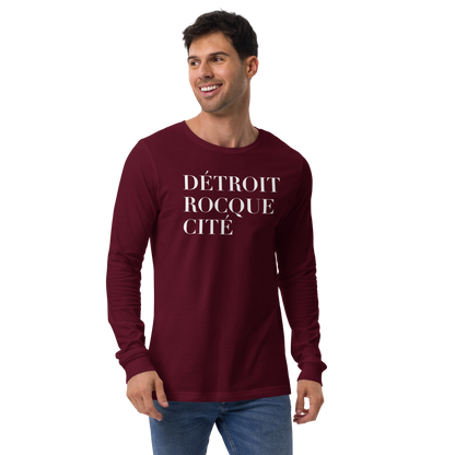 'Détroit Rocque Cité' T-Shirt | Unisex Long Sleeve