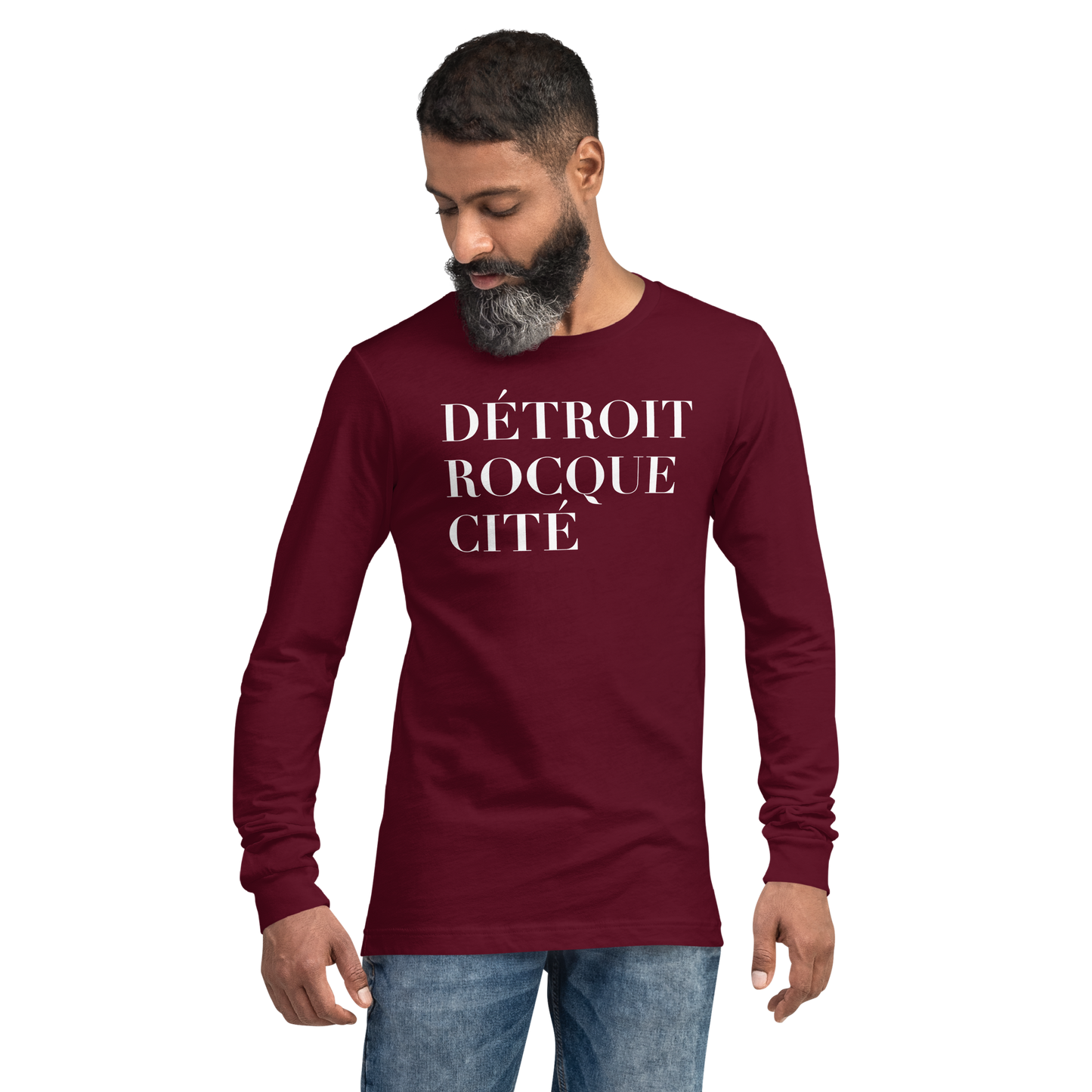 'Détroit Rocque Cité' T-Shirt | Unisex Long Sleeve