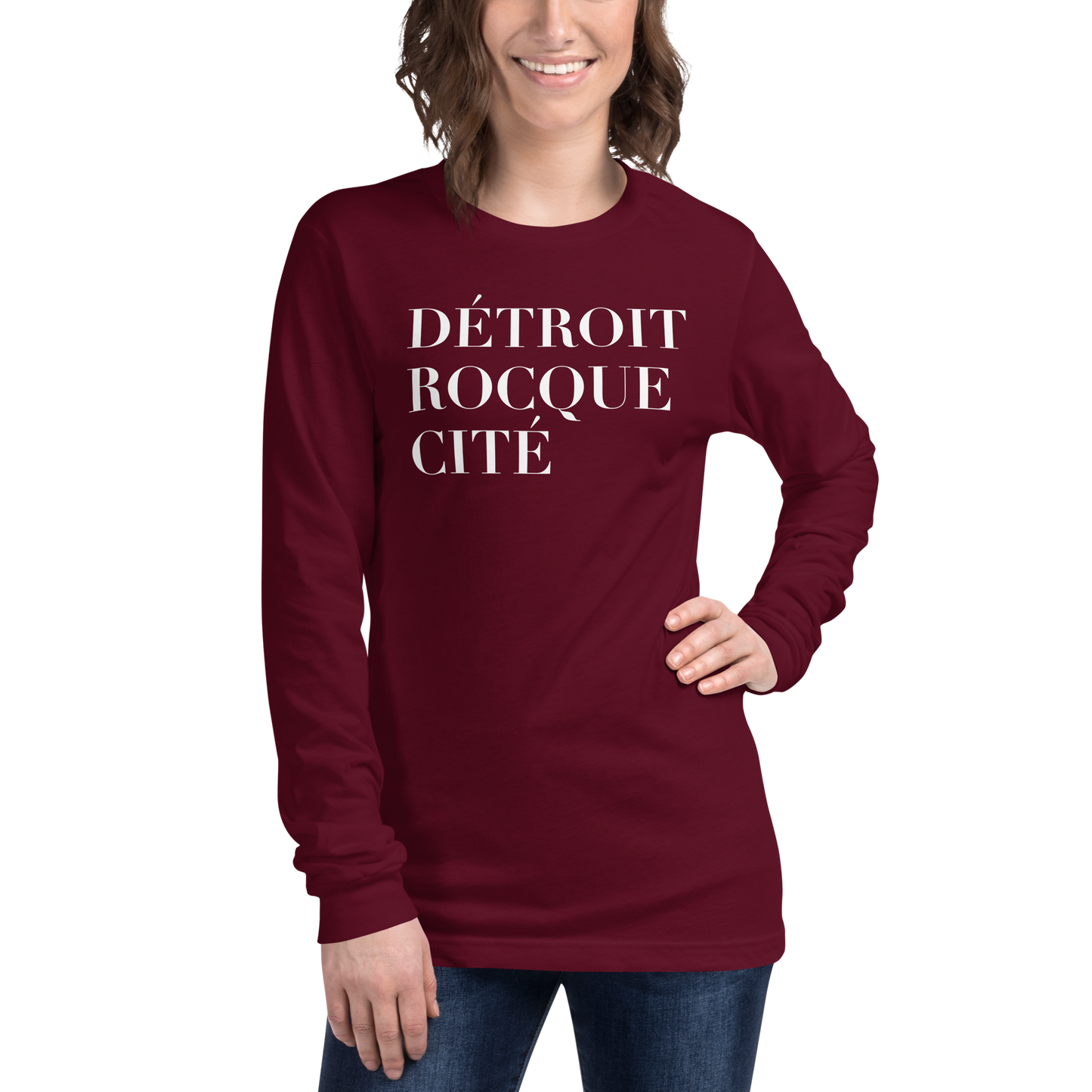 'Détroit Rocque Cité' T-Shirt | Unisex Long Sleeve