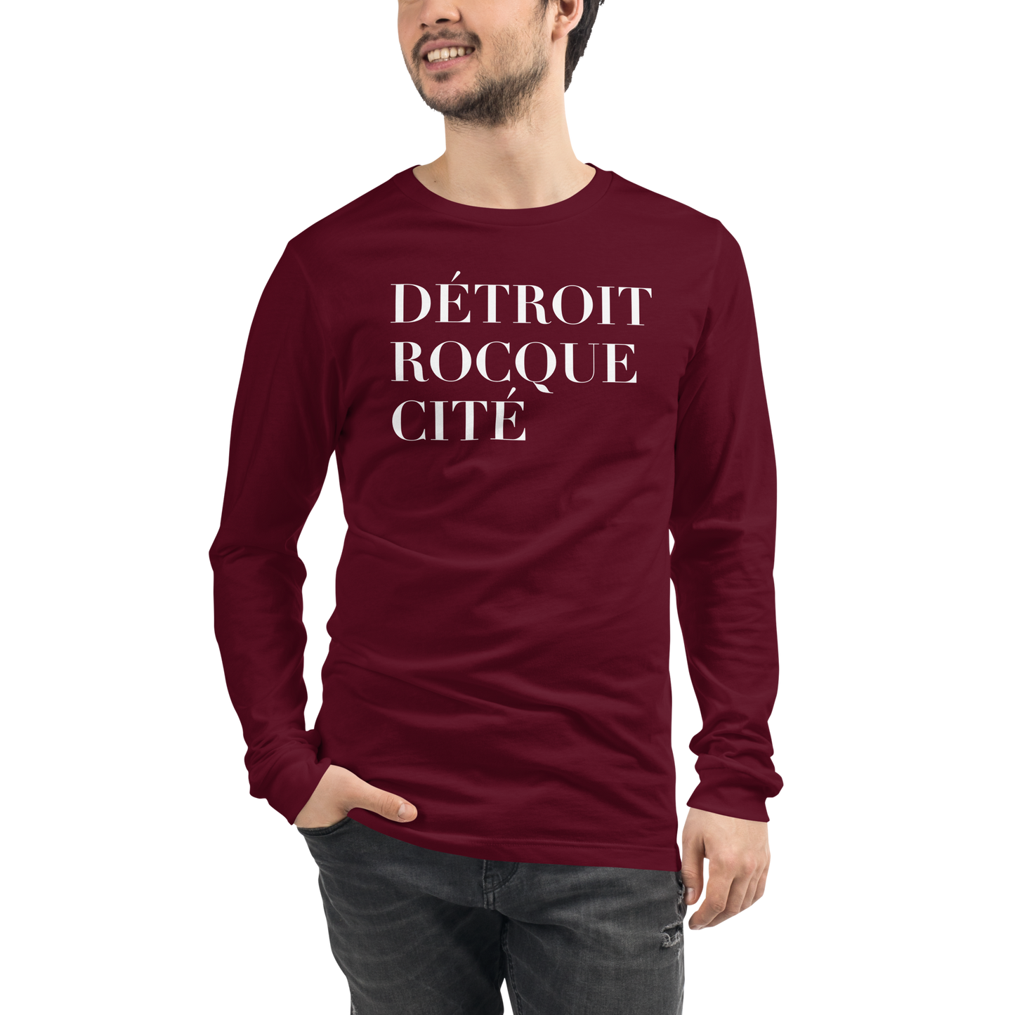 'Détroit Rocque Cité' T-Shirt | Unisex Long Sleeve