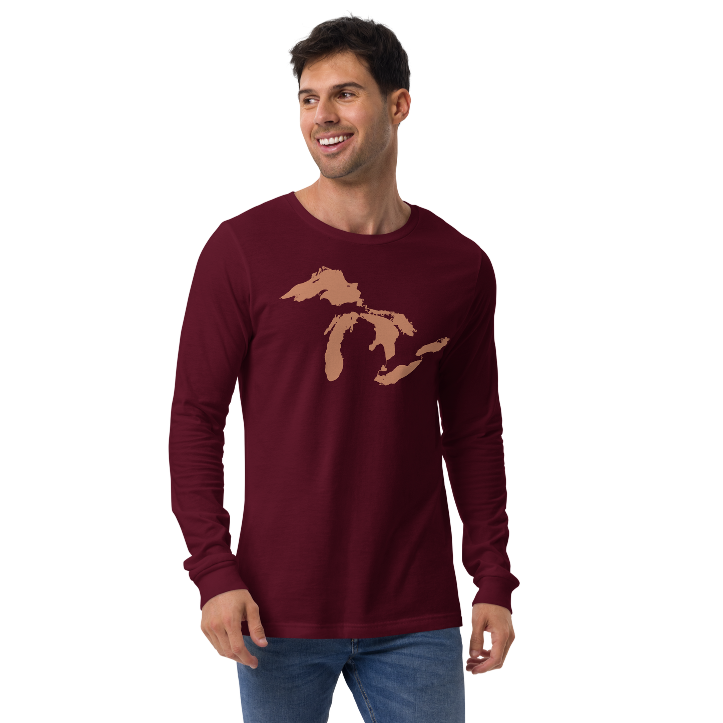 Great Lakes T-Shirt | Unisex Long Sleeve - Copper