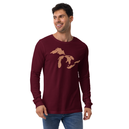 Great Lakes T-Shirt | Unisex Long Sleeve - Copper