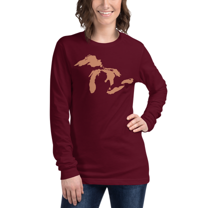 Great Lakes T-Shirt | Unisex Long Sleeve - Copper