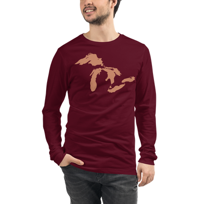 Great Lakes T-Shirt | Unisex Long Sleeve - Copper