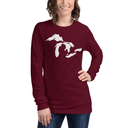 Great Lakes T-Shirt | Unisex Long Sleeve - White