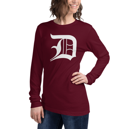 Detroit 'Old English D' T-Shirt | Unisex Long Sleeve