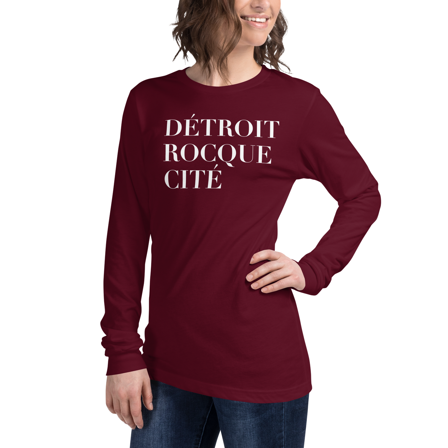 'Détroit Rocque Cité' T-Shirt | Unisex Long Sleeve