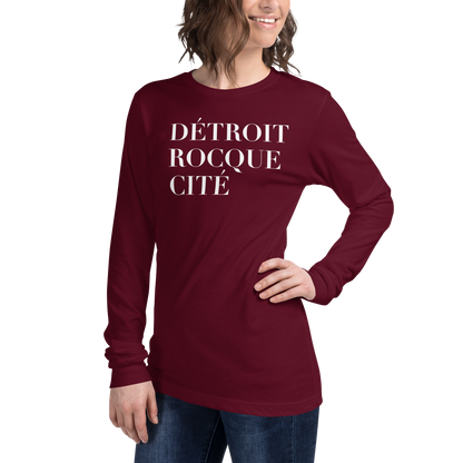 'Détroit Rocque Cité' T-Shirt | Unisex Long Sleeve