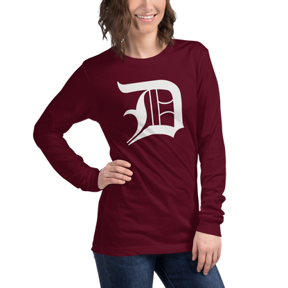 Detroit 'Old English D' T-Shirt | Unisex Long Sleeve