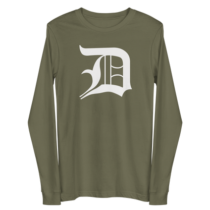 Detroit 'Old English D' T-Shirt | Unisex Long Sleeve