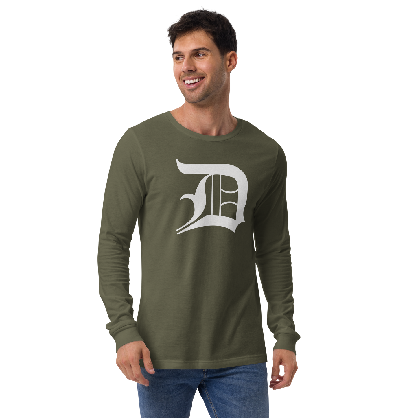 Detroit 'Old English D' T-Shirt | Unisex Long Sleeve