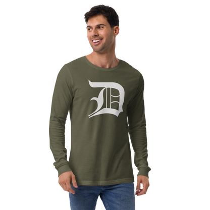 Detroit 'Old English D' T-Shirt | Unisex Long Sleeve